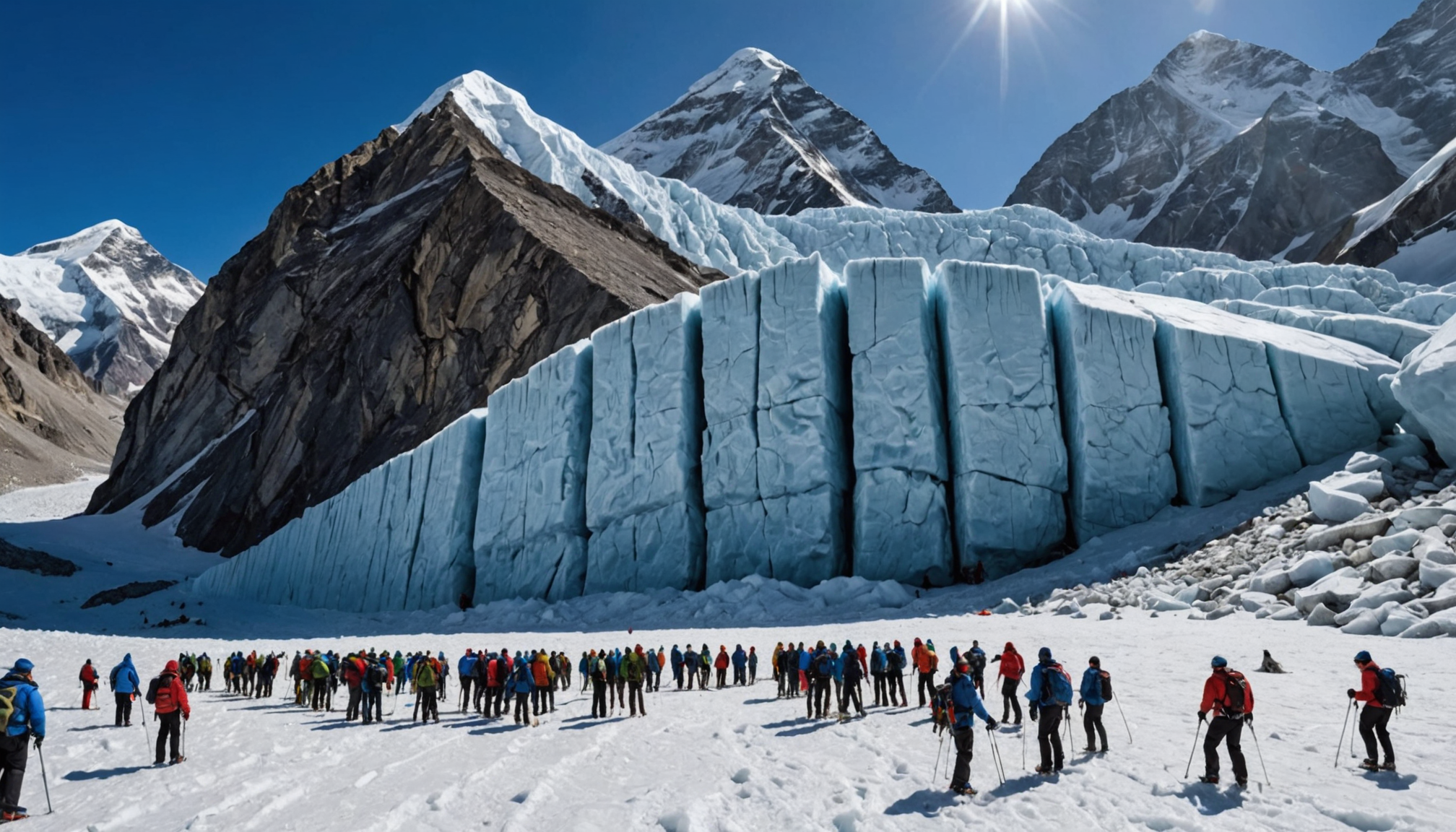 everest 2026 : un sérac imposant bloque des centaines d’alpinistes au sommet, provoquant une paralysie sans précédent dans l’ascension du plus haut sommet du monde.