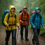 découvrez nos astuces pour randonner sous la pluie en restant bien équipé et garder le sourire au sec malgré les intempéries.